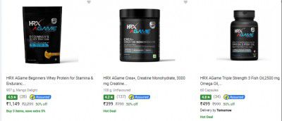 HRX Supplements Flat 50% Off