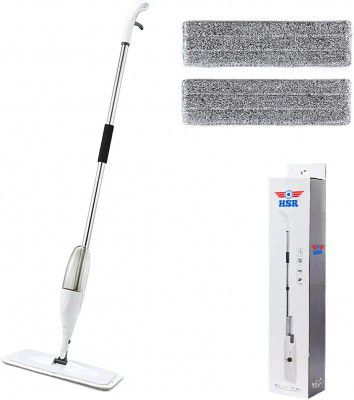 HSR Spray Mop for Floor Cleaning, Floor Mop with a Refillable Spray Bottle and 2 Washable Pads