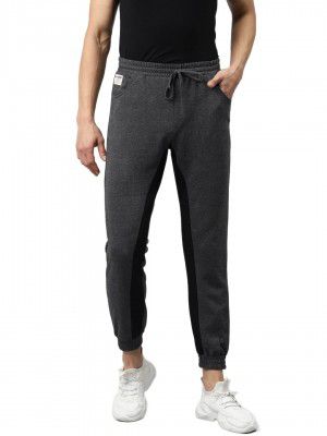 Hubberholme Mens Cotton Blend White Stripe Regular Fit Joggers - Trackpant with Drawstring Elastic Waistband, Lower for Jogging, Gym, Sports & Dailywear