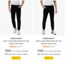 Hubberholme Men's Track Pants upto 87% Off...