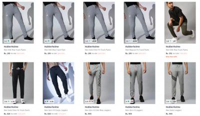 Hubberholme Track Pants For mens Upto 80% Off | Starts ₹183