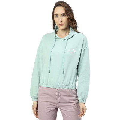 Hubberholme Women's Winter Wear Cotton Blend Hooded Sweatshirt Pullover Hoodie