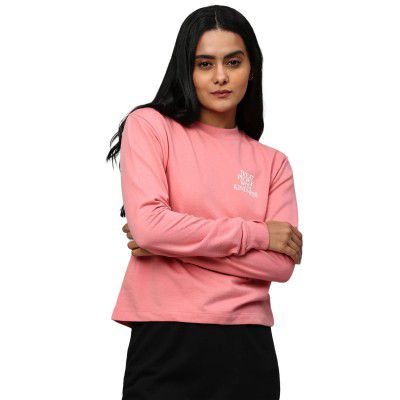 Hubberholme Women's Winter Wear Cotton Blend Quote Print Crew Neck Sweatshirt