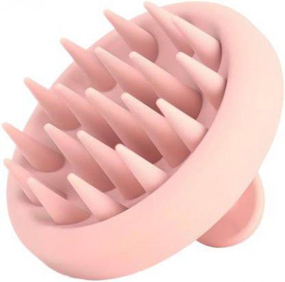 HUDA CRUSH BEAUTY Silicone Scalp Massager with Soft Silicone Bristles (Pearl Pink)