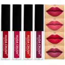 HUDACRUSH Beauty Set of 4 Liquid Matte Mini Lipsticks, Red Edition - Long Lasting & Waterproof Lipstick Combo Pack Of Red, Deep Red, Wine & Pink Shades for Women...