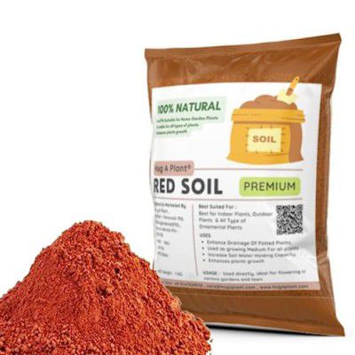Hug A Plant | Red Soil for Plants (Home & Garden) (1 KG)