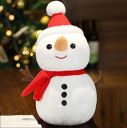 HUG n FEEL SOFT TOYS Snowman Plush Toy Stuffed Snowman Animal Christmas Holiday Pillow Soft Toys for Christmas Decorations 35cm...