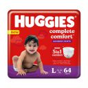 Huggies Complete Comfort Wonder Pants, Large (L) 64 Count...