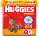 Huggies Complete Comfort Dry Pants Medium Baby Diaper Pants with 5 in 1 Comfort - M  (34 Pieces)...