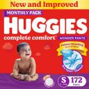 Huggies Complete Comfort Wonder Pants, Indias Fastest Absorbing Diaper - S  (172 Pieces)...