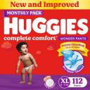 Huggies Complete Comfort Wonder Pants, Indias Fastest Absorbing Diaper - XL  (112 Pieces)...