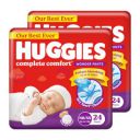 Huggies Complete Comfort Wonder Pants Newborn / Extra Small(Nb/Xs)Size(Up To 5 Kg)Baby Diaper Pants,48 Count,India'S Fastest Absorbing Diaper With Upto 4X Faster Absorption,Unique Dry Xpert Channe...