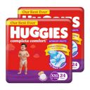 Huggies Complete Comfort Wonder Pants | Pant Style Baby Diapers XXL Size, 48 Count | India's Fastest Absorbing Diaper, Patented Dry Xpert Channel, Ideal for 15 to 25 Kgs...