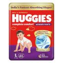 Huggies Complete Comfort Wonder Pants | Pant Style Baby Diapers L Size, 64 Count for 9 to 14 Kgs...