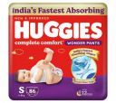 Huggies Complete Comfort Wonder Pants | Pant Style Baby Diapers Small Size (S), 86 Count | Ideal for 4 to 8 Kgs...