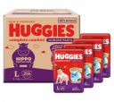 Huggies Complete Comfort Wonder Pants | Pant Style Baby Diapers Large Size, 256 Count | Ideal for 9 to 14 Kgs (64 count, Pack of 4)...