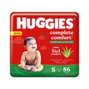 Huggies Complete Comfort Wonder Pants with Aloe Vera, Small (S) size baby diaper pants, 86 count...