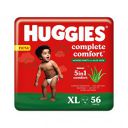 Huggies Complete Comfort Wonder Pants with Aloe Vera, Extra Large (XL) size baby diaper pants, 56 count...
