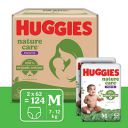 Huggies Nature Care Pants for Babies, Medium (M) Size Baby Diaper Pants, 124 Count, 7-12 kg...