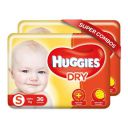 Huggies New Dry Small Size Diapers Combo Pack of 2 Counts Per Pack (72 Counts)...