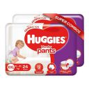 Huggies Wonder Pants Double Extra Large Size Baby Diapers Combo Pack of 2, 24 Counts Per Pack (48 Count)...