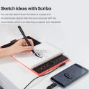 Huion Scribo PW310 Stylus Pen for Drawing Tbalets Battery-Free 8192 Pressure Sensitivity Computer Synchronize to Devices with Battery-Free EMR Nib Gel Ink Nib Ballpoint Nib compatible with H640P/H950P...