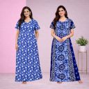 HumaKart Pack of 2 Women Nighty (Multicolor)...