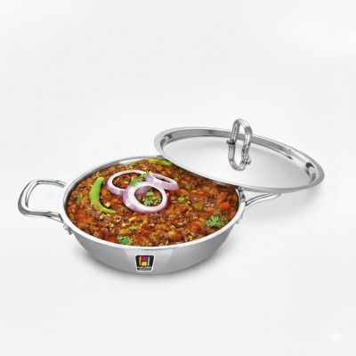 Human Hydro Triply Stainless Steel Kadai (24CM/2.8L) with Lid 