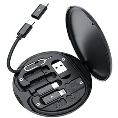 HUMBLE Mini Multi-Functional Fast Charging Data Cable Set - Black