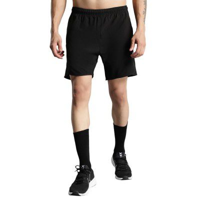 hummel Kuro Solid Regular fit Polyester Shorts for Men with Zipper Pockets Comfortable 