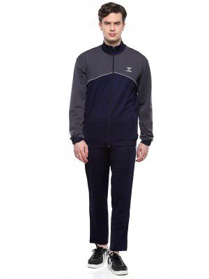 hummel Sladie Men's All weather Regular Fit Track Suit with Zipper and Pockets Comfortable Breathable Stretchable Soft Fabric For Everyday Use Ideal for Gym Training or Running Loungwear