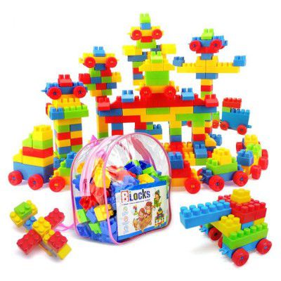 Humming Bird Building Blocks Toys for Kids Educatinal and Learning Puzzle Games for Kids Girls & Boys Preschool Children -110 Pcs Bag, Multicolor