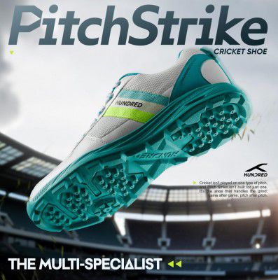 Hundred PitchStrike Cricket Shoes | Multi-Surface Grip with TerraSpike Outsole
