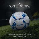 HUNDRED Vision Football | All-Weather Multi-Terrain Ball | Peak Performance on All Surfaces: Hard Ground, Wet Grass & Turf | Built for Accurate Passes & Powerful Shots...