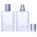 Hunky Dory 100ml Superior Qaulity Frosted Empty Refillable Glass Bottle with Spray Pump and Cap for For DIY Perfume, Essential Oils, Blends, Rose Water, Costemic Use(Pack of 2)...