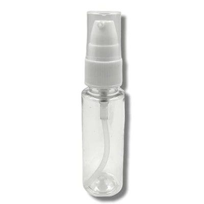 Hunky Dory 30ml Empty Plastic Transparent Refillable Fine Mist Spray Bottle for hand sanitizer,Perfume, Lotion, Oil, Travel | Costemic Use etc(Pack of 1)