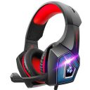 Hunterspider PS4 Headset -Gaming Headset Xbox one Headset Gaming Headphone with Surround Sound, RGB LED Light & Noise Canceling Microphone for PS4,PC,Mac,Xbox One(Adapter Not Included)...