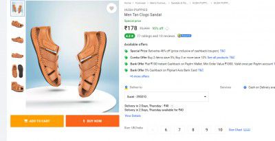 HUSH PUPPIES  Men Tan Clogs Sandal