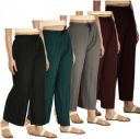 Huzaifcreation Women Regular Fit Multicolor Polyester Trousers...