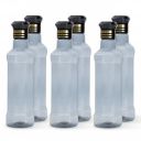 HW Kitchen Plastic Water Bottle I Water Bottle 1 Ltr | Set Of 6 Water Bottles, Blue...