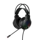 HY HYBEATS 3.5mm+USB Jack Gaming Headphone | 40mm Drivers | Over The Ear Headphone with Mic & RGB Light (Black)...