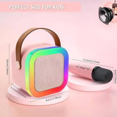 hybite Mini Karaoke Toy Speaker Wireless Microphone & 5W Bluetooth Speaker for Kids 5 W Bluetooth Party Speaker  (Multicolor, 5.0 Channel)