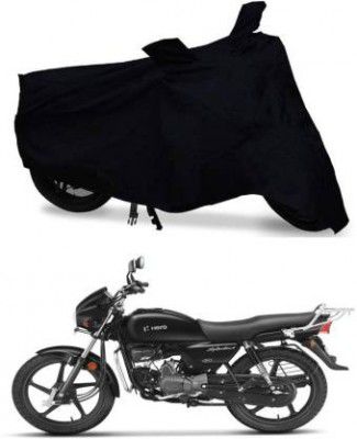 HYBRIDS COLLECTION Two Wheeler Cover for Hero  (Splendor, Black)