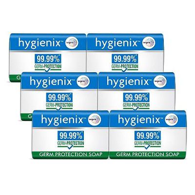 Hygienix Germ Protection Bathing Soap With 99.99% Germ-Protection | 125g, Pack of 6
