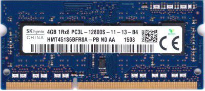Hynix HMT451S6BFR8 A-PB 4 GB DDR3L 1600 MHZ ECC Key Module (DDR3L, PC/Server, 204-Pin SO-DIMM, 1 x 4 GB)
