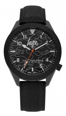 hype Analog Black Dial Mens Watch-HYG016B