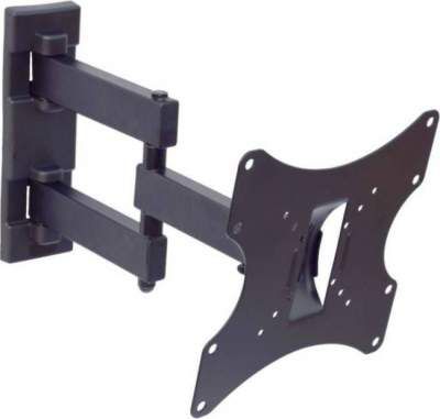 hyteck Heavy Duty 14 to 43 Inches(15 Degree Tilt UP/DOWN) Dual Arm LCD Monitor Stand 180 degree rotation LED Wall Bracket Holder Full Motion TV Mount Tilt TV Mount