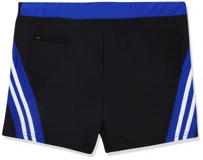 I-Swim Mens Costume Is-002 Size 2XL Black/Blue with Swimming Goggles Is-506