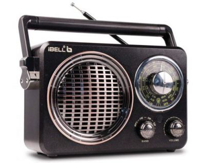 iBELL FM730BT Portable FM Radio with Bluetooth Speaker, USBSDMP3 Player & Dynamic Speaker 3 Band, Black
