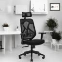 IAFA Ergolux High Back Ergonomic Office Chair with Ad Heavy Duty Metal Base Mesh Office Adjustable Arm Chair  (Black, Grey, DIY(Do-It-Yourself))...